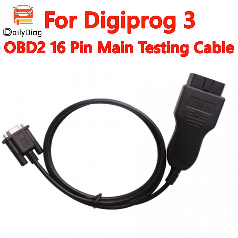 For Digiprog 3 OBD2 16 Pin Main Testing Cable OBDII Cable digiprog 3 Programmer Diagnostic Cable for Digiprog III accessories
For Digiprog 3 OBD2 16 Pin Main Testing Cable OBDII Cable digiprog 3 Programmer Diagnostic Cable for Digiprog III accessories