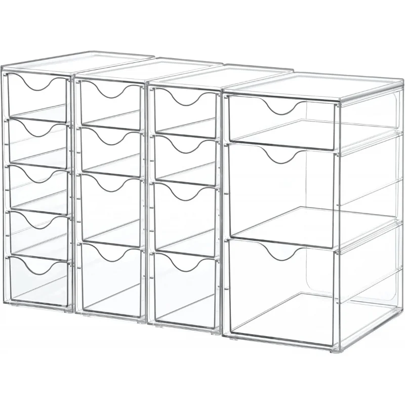 Clear Acrylic Stackable Multi-Purpose Storage Drawer Organizer for Office Supplies Makeup Jewelry Art Crafts
Clear Acrylic Stackable Multi-Purpose Storage Drawer Organizer for Office Supplies Makeup Jewelry Art Crafts