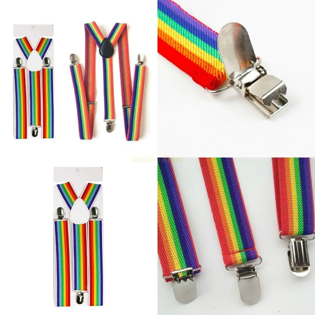 31BF Детские радужные ремешки с зажимом, красочные полосатые детские подтяжки, пояс для мальчиков и девочек
31BF Детские радужные ремешки с зажимом, красочные полосатые детские подтяжки, пояс для мальчиков и девочек
