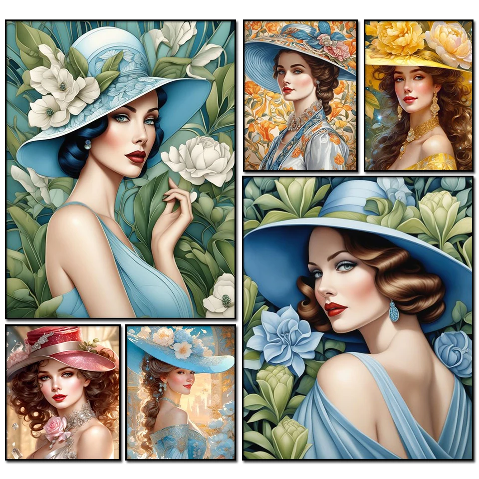 Sexy Flower Hat Woman DIY Diamond Painting Sale Full Square Round Drill Mosaic Embroidery Picture Of Rhinestones Cross Stitch
Sexy Flower Hat Woman DIY Diamond Painting Sale Full Square Round Drill Mosaic Embroidery Picture Of Rhinestones Cross Stitch