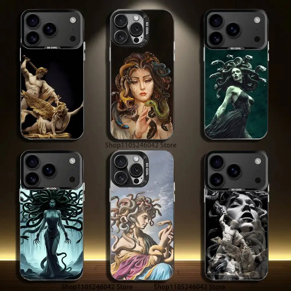 Greek Mythology Art Medusa Phone Case For iPhone 17,16,15,14,13,12,11,Pro,XS,Max,Plus,Mini,SE4,E Black Matte Shockproof Cover
Greek Mythology Art Medusa Phone Case For iPhone 17,16,15,14,13,12,11,Pro,XS,Max,Plus,Mini,SE4,E Black Matte Shockproof Cover