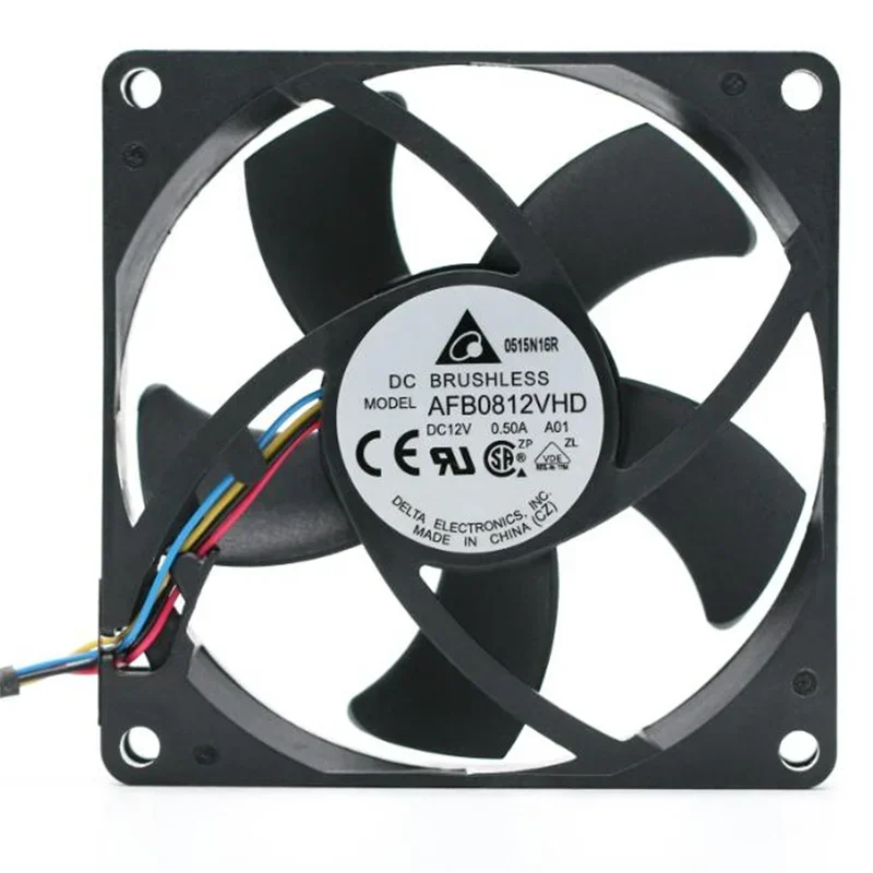 Delta AFB0812VHD 8020 8cm12V 0.50A four-wire server switch cooling fan
Delta AFB0812VHD 8020 8cm12V 0.50A four-wire server switch cooling fan