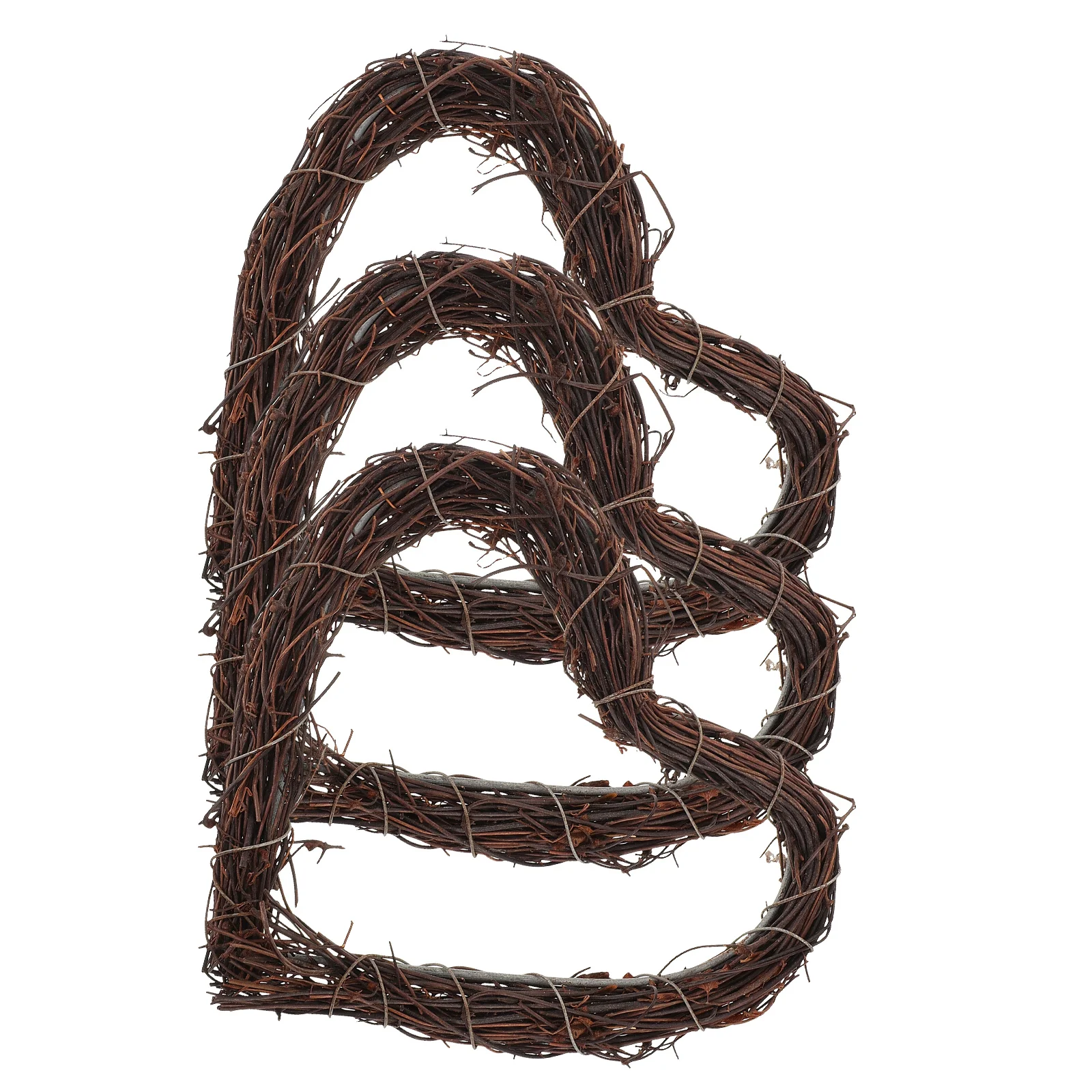 3pcs Heart Shaped Wreath Frame Grapevine Diy Flower Hoop Base For Wedding Christmas Home Decor Hanging Wall Decoration Craft
3pcs Heart Shaped Wreath Frame Grapevine Diy Flower Hoop Base For Wedding Christmas Home Decor Hanging Wall Decoration Craft