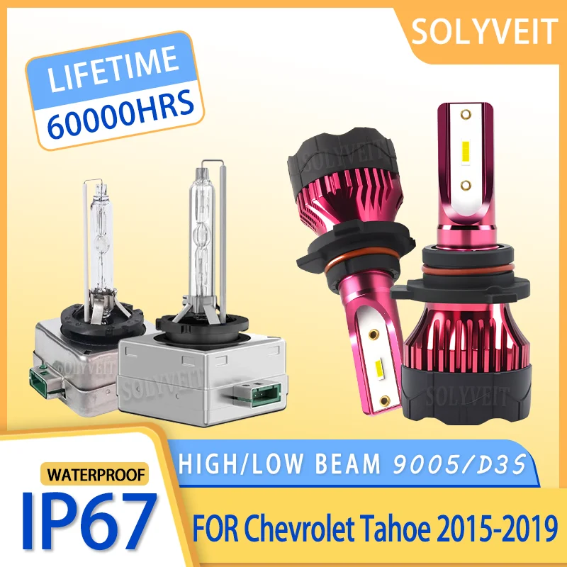 Easy Installation Long 60,000 Hour Lifespan 9005 D3S HIGH LOW BEAM HEADLIGHT BULBS FOR Chevrolet Tahoe 2015 2016 2017 2018 2019
Easy Installation Long 60,000 Hour Lifespan 9005 D3S HIGH LOW BEAM HEADLIGHT BULBS FOR Chevrolet Tahoe 2015 2016 2017 2018 2019