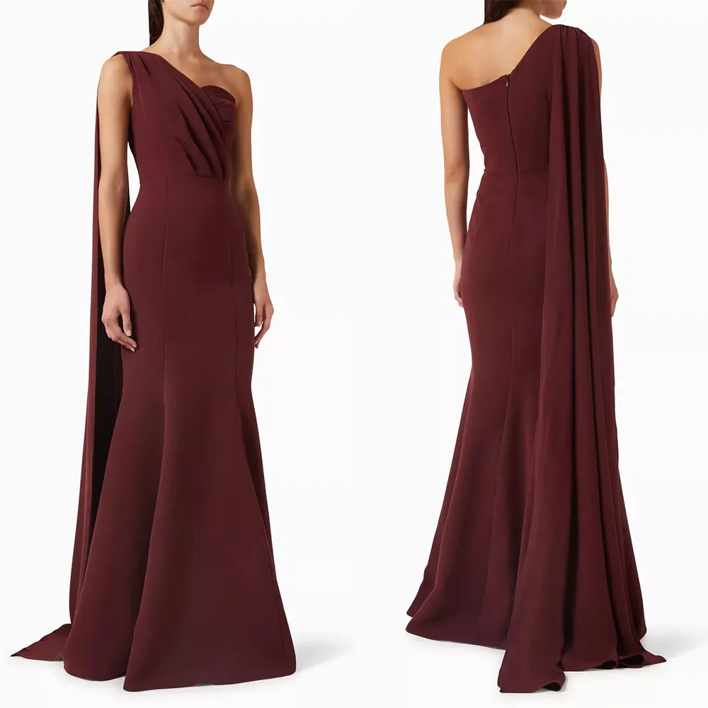 High Quality Customized Floor Length Sleeveless Brown One Shoulder Woman Pleat Vestido De Festa De Casamento فساتين سهره Evening
High Quality Customized Floor Length Sleeveless Brown One Shoulder Woman Pleat Vestido De Festa De Casamento فساتين سهره Evening