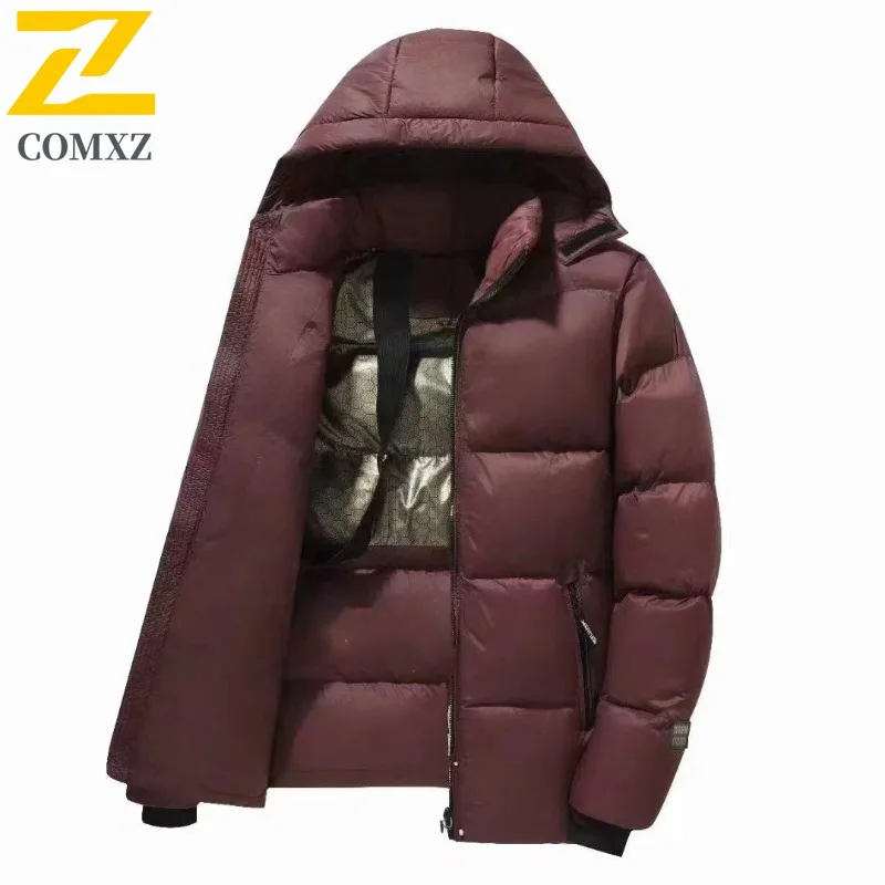 COMXZ 2025 Red Black Gold Color Padded Jacket Men Women Autumn Winter Solid Parka Hooded Couple Public Version Coat
COMXZ 2025 Red Black Gold Color Padded Jacket Men Women Autumn Winter Solid Parka Hooded Couple Public Version Coat