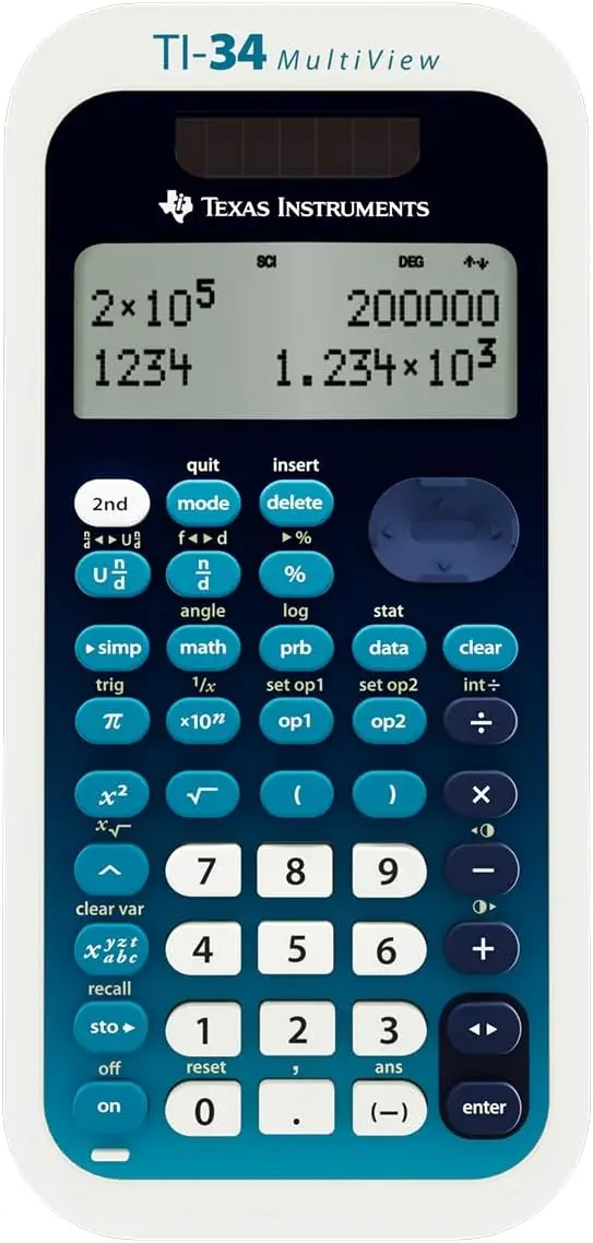 MultiView Scientific Calculator with 4-Line Display, MATHPRINT Mode & Easy Navigation for Students
MultiView Scientific Calculator with 4-Line Display, MATHPRINT Mode & Easy Navigation for Students