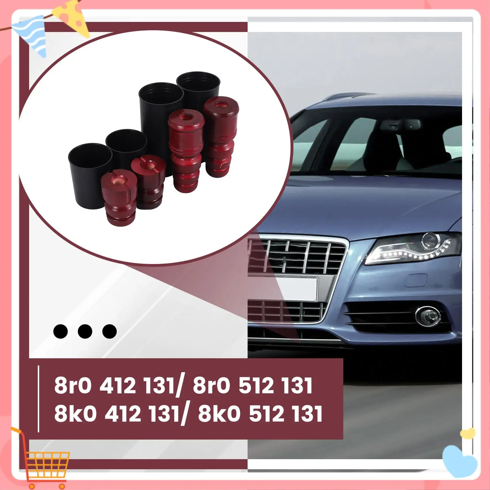 8R0412131,8R0512131 Suspension Hydraulic Shock Absorber Buffer Block & Dust Cover For A4 A5 A6 A7 Q5 High Strength
8R0412131,8R0512131 Suspension Hydraulic Shock Absorber Buffer Block & Dust Cover For A4 A5 A6 A7 Q5 High Strength