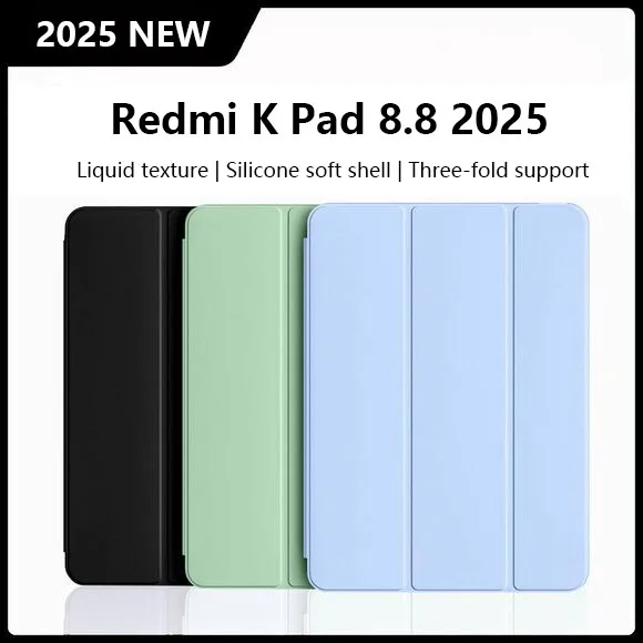 Smart Leather Tablet Case For Xiaomi Redmi K Pad 8.8 inch 2025 SE 8.7 Soft Silicone Protective Cover
Smart Leather Tablet Case For Xiaomi Redmi K Pad 8.8 inch 2025 SE 8.7 Soft Silicone Protective Cover