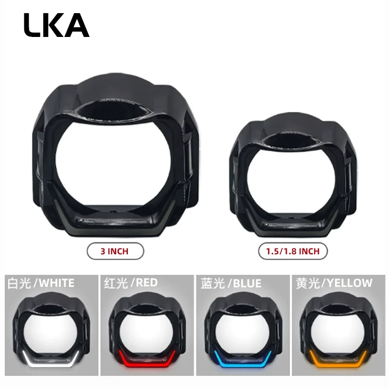 LKA 1,5/1,8/3,0 дюймов светодиодный ангельские глазки черный кожух для фар автомобиля линза проектора белый желтый красный синий DRL DIY модернизация
LKA 1,5/1,8/3,0 дюймов светодиодный ангельские глазки черный кожух для фар автомобиля линза проектора белый желтый красный синий DRL DIY модернизация
