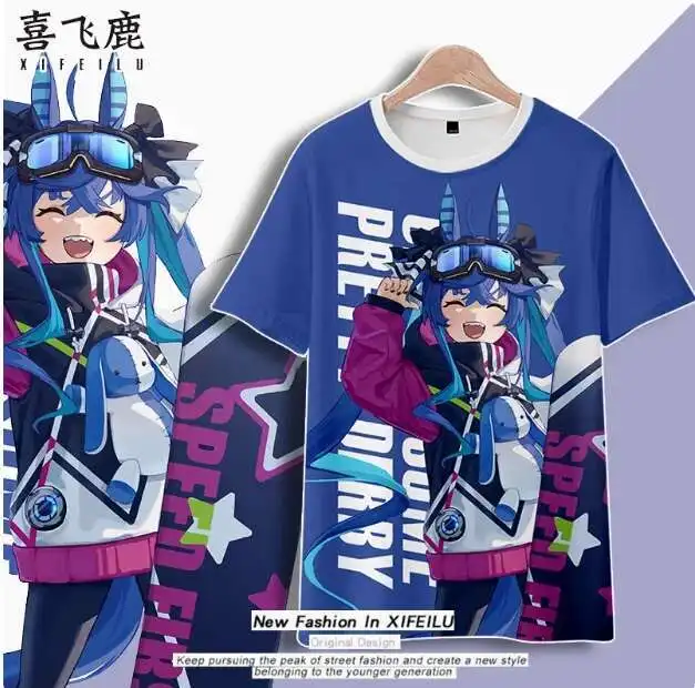 Anime Umamusume: Pretty Derby Twin Turbo Short Sleeve T-Shirt Summer Cosplay Costume Casual Student Loose Tops anime
Anime Umamusume: Pretty Derby Twin Turbo Short Sleeve T-Shirt Summer Cosplay Costume Casual Student Loose Tops anime