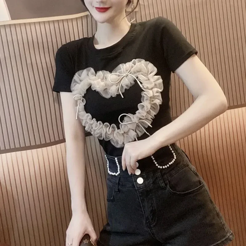 Love Short Sleeved White Summer Style Top Fashion Blouses 2023 Vintage Clothes For Women Female Clothing Harajuku
Love Short Sleeved White Summer Style Top Fashion Blouses 2023 Vintage Clothes For Women Female Clothing Harajuku