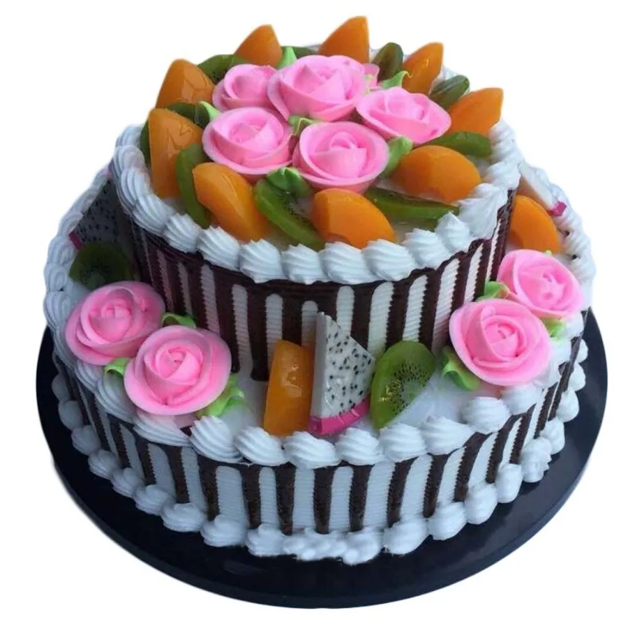 Artificial Doublelayer Cake Simulation Rose Fruit Birthday Cake Replica Prop Party Dration; 10 inches
Artificial Doublelayer Cake Simulation Rose Fruit Birthday Cake Replica Prop Party Dration; 10 inches