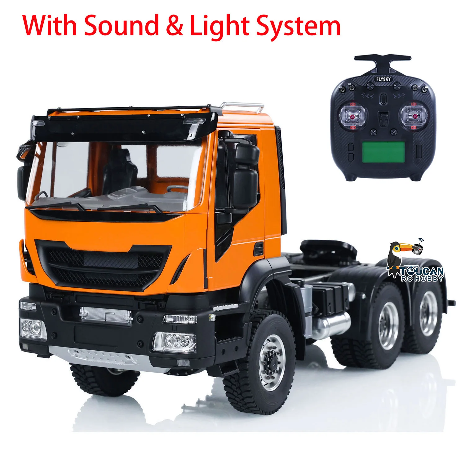 1/14 Remote Control 6x6 Tractor Truck Metal Chassis RC Painted Assembled 2-speed Transmission Cars Model W/ Sounds Light TH23192
1/14 Remote Control 6x6 Tractor Truck Metal Chassis RC Painted Assembled 2-speed Transmission Cars Model W/ Sounds Light TH23192