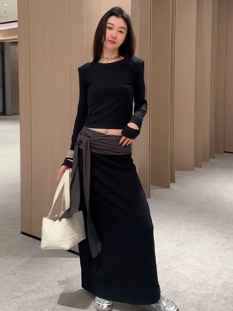 Fashionable Slimming round Neck T-Shirt And Belted Skirt Two-Piece Set for Women Spring 2025 Stylish Ensemble
Fashionable Slimming round Neck T-Shirt And Belted Skirt Two-Piece Set for Women Spring 2025 Stylish Ensemble