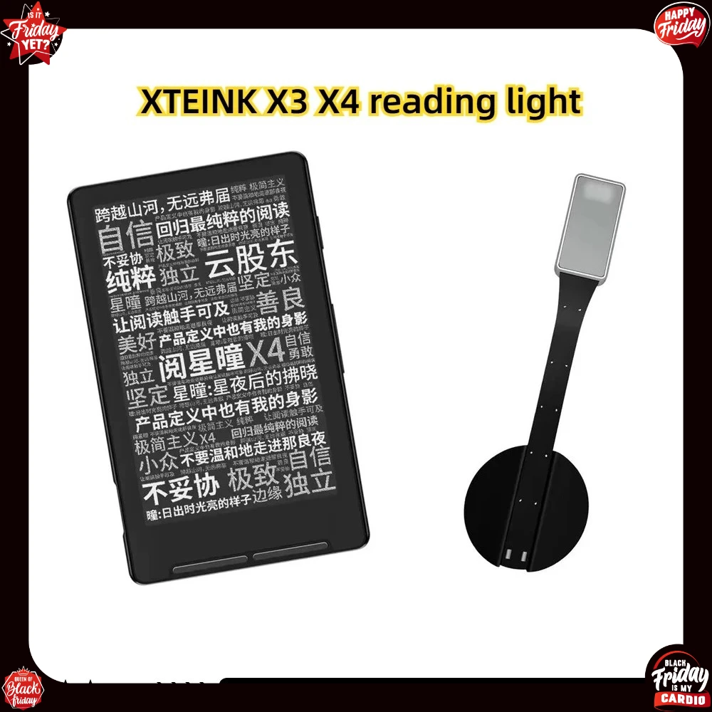 For XTEINK X3 X4 Ink Screen Reader LED Reading Light Night Reading for Supplementary Light Rechargeable Book Clip Light
For XTEINK X3 X4 Ink Screen Reader LED Reading Light Night Reading for Supplementary Light Rechargeable Book Clip Light