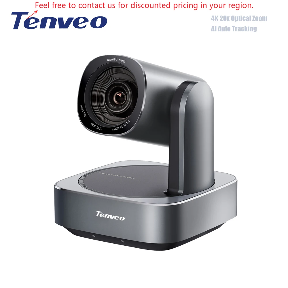 Tenveo 4K AI Auto Tracking HDMI PTZ Camera 20x Zoom IP USB3.0 HDMI Camera For Church Services Worship Education PoE 1080P 60fps
Tenveo 4K AI Auto Tracking HDMI PTZ Camera 20x Zoom IP USB3.0 HDMI Camera For Church Services Worship Education PoE 1080P 60fps