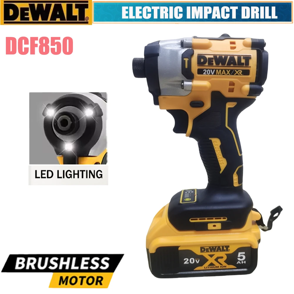 DEWALT DCF850 205N. M brushless cordless electric screwdriver, powerful torque, super power, No-load speed:0-3250rpm
DEWALT DCF850 205N. M brushless cordless electric screwdriver, powerful torque, super power, No-load speed:0-3250rpm