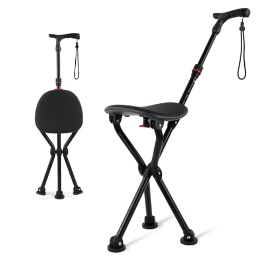 Walking Cane with Seat Holding 400lbs Folding Lightweight Walking Cane Chair for Seniors Adjustable Height 32"-36" Heavy-Duty 3
Walking Cane with Seat Holding 400lbs Folding Lightweight Walking Cane Chair for Seniors Adjustable Height 32"-36" Heavy-Duty 3