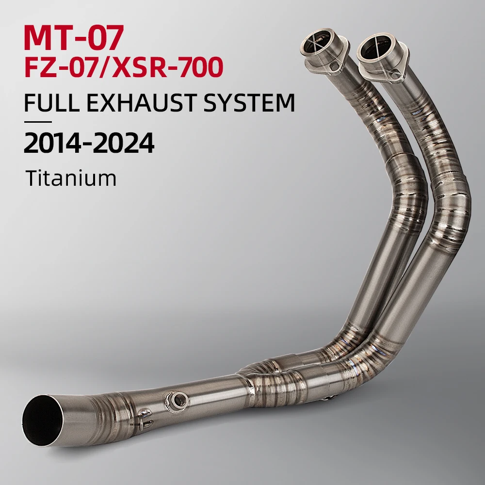 motorcycle exhaust system For Yamaha MT07 XSR700 FZ700 Escape Slip On 51mm Titanium Alloy front pipe link full exhaust muffler
motorcycle exhaust system For Yamaha MT07 XSR700 FZ700 Escape Slip On 51mm Titanium Alloy front pipe link full exhaust muffler