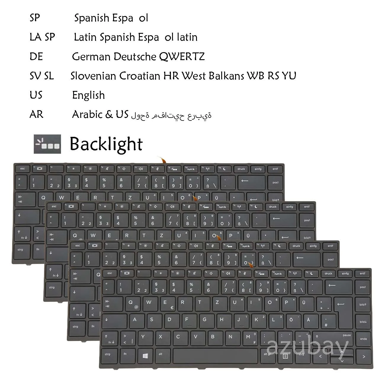 Backlit Keyboard for HP L04644-BA1 L21584-BA1 L01071-171 L04644-171 L21584-171 SN6165BL SG-87710-3NA AEX8BO01010 SV SL AR US LA
Backlit Keyboard for HP L04644-BA1 L21584-BA1 L01071-171 L04644-171 L21584-171 SN6165BL SG-87710-3NA AEX8BO01010 SV SL AR US LA