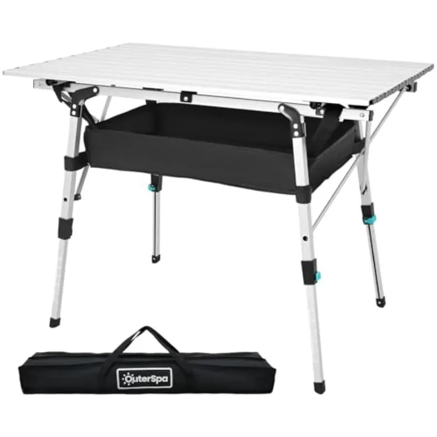 Portable Camping Table with Adjustable Legs, Lightweight Aluminum Folding Table for Outdoor Cooking, Picnic, Beach, Backyards R
Portable Camping Table with Adjustable Legs, Lightweight Aluminum Folding Table for Outdoor Cooking, Picnic, Beach, Backyards R