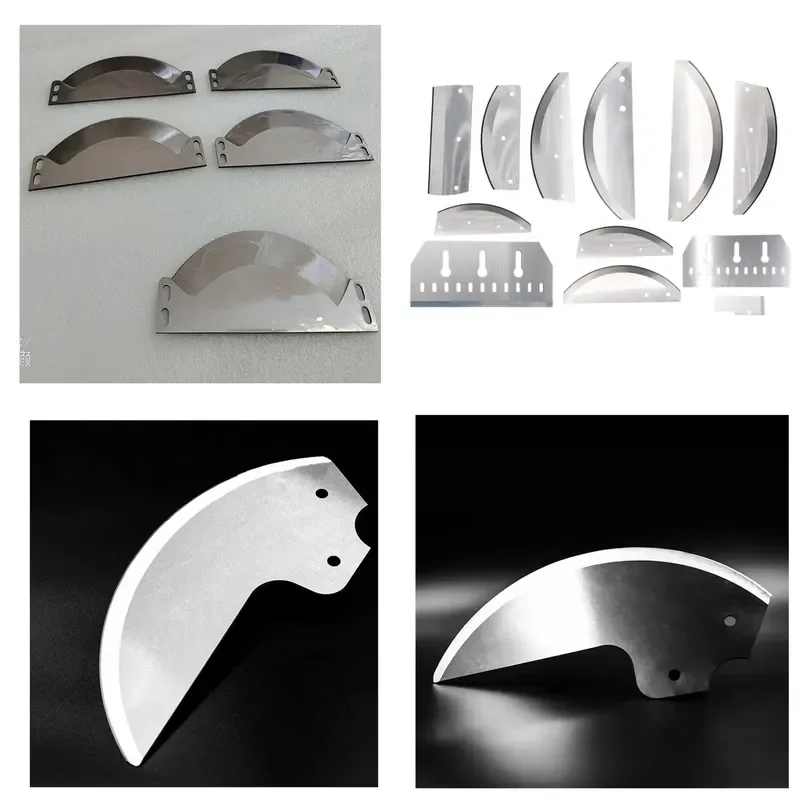 Custom Drawing Services Customized Half Round Blades with Smooth Edge Shape Gear Included for Half Rotary Food Slicing
Custom Drawing Services Customized Half Round Blades with Smooth Edge Shape Gear Included for Half Rotary Food Slicing