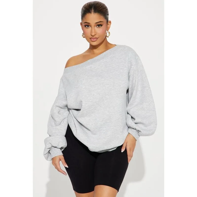Off-Shoulder Sweatshirt H 36368 Cross-Border Slant Shoulder Women's Hoodie Comfortable Soft Fabric Spring Fashion Streetwear
Off-Shoulder Sweatshirt H 36368 Cross-Border Slant Shoulder Women's Hoodie Comfortable Soft Fabric Spring Fashion Streetwear