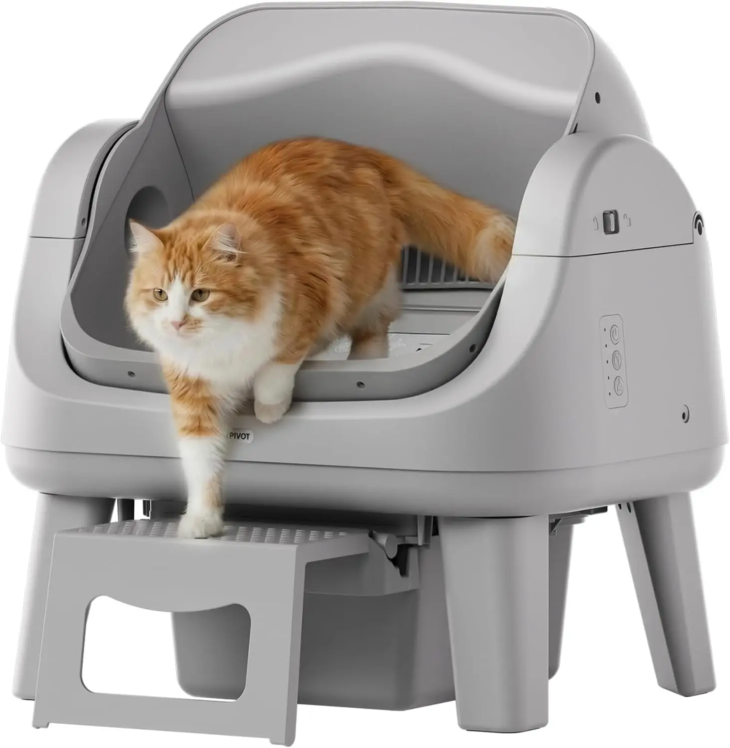 Open Top Self Cleaning Cat Litter Box Automatic Litter Box with Safety Sensors Anti Pinch Protection Easy Access Step for Senior
Open Top Self Cleaning Cat Litter Box Automatic Litter Box with Safety Sensors Anti Pinch Protection Easy Access Step for Senior