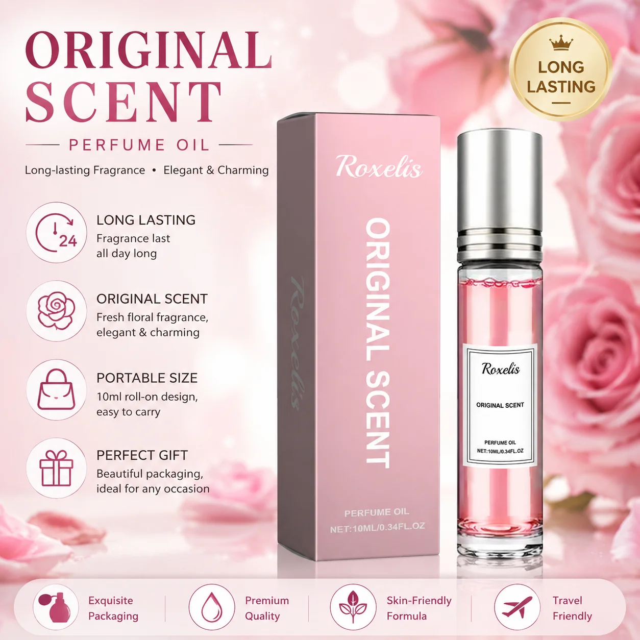 10ml Floral Perfume Oil for Women Long Lasting Roll on Fragrance Portable Fresh Body Scent Gift
10ml Floral Perfume Oil for Women Long Lasting Roll on Fragrance Portable Fresh Body Scent Gift