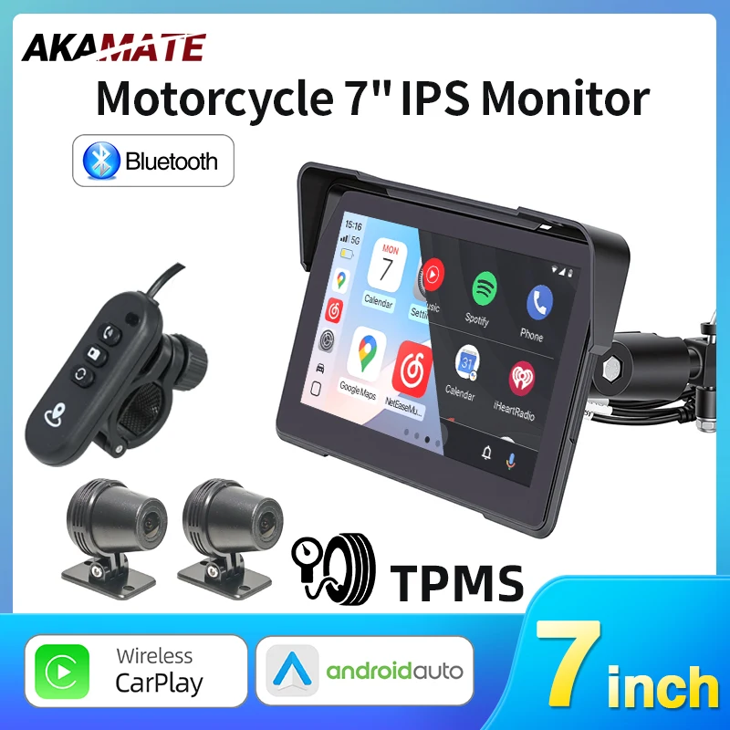 7Inch Motorcycle Recorder CarPlay Android Auto Carlife Hicar Mirrorlink Airplay Navigation Monitor DVR Bluetooth IPS Screen
7Inch Motorcycle Recorder CarPlay Android Auto Carlife Hicar Mirrorlink Airplay Navigation Monitor DVR Bluetooth IPS Screen