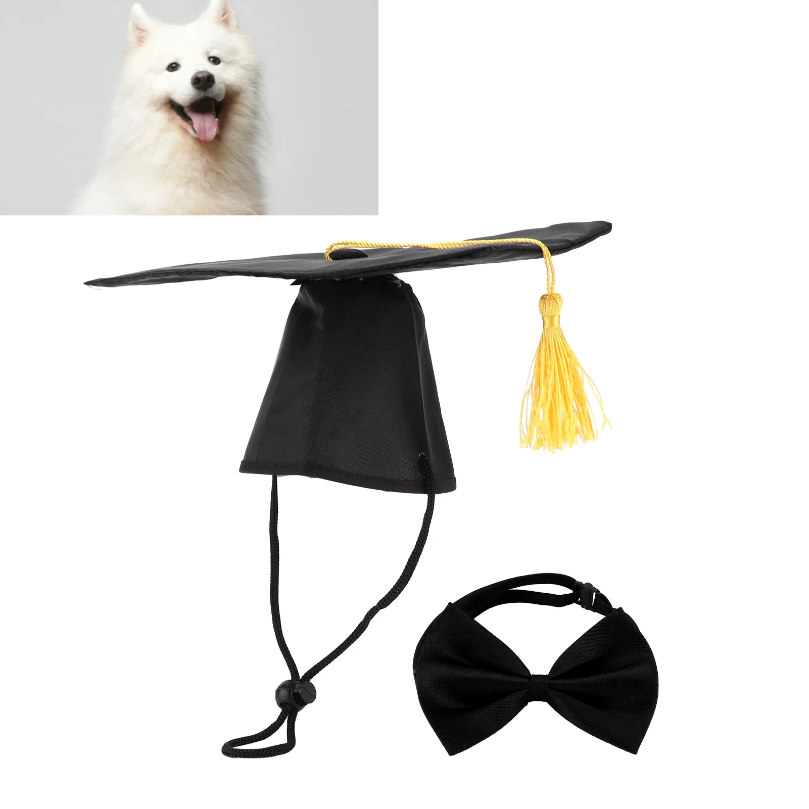 Pet Graduation Caps with Bow Tie Necktie Collar Dog Graduation Hats For Dogs And Small Pets
Pet Graduation Caps with Bow Tie Necktie Collar Dog Graduation Hats For Dogs And Small Pets