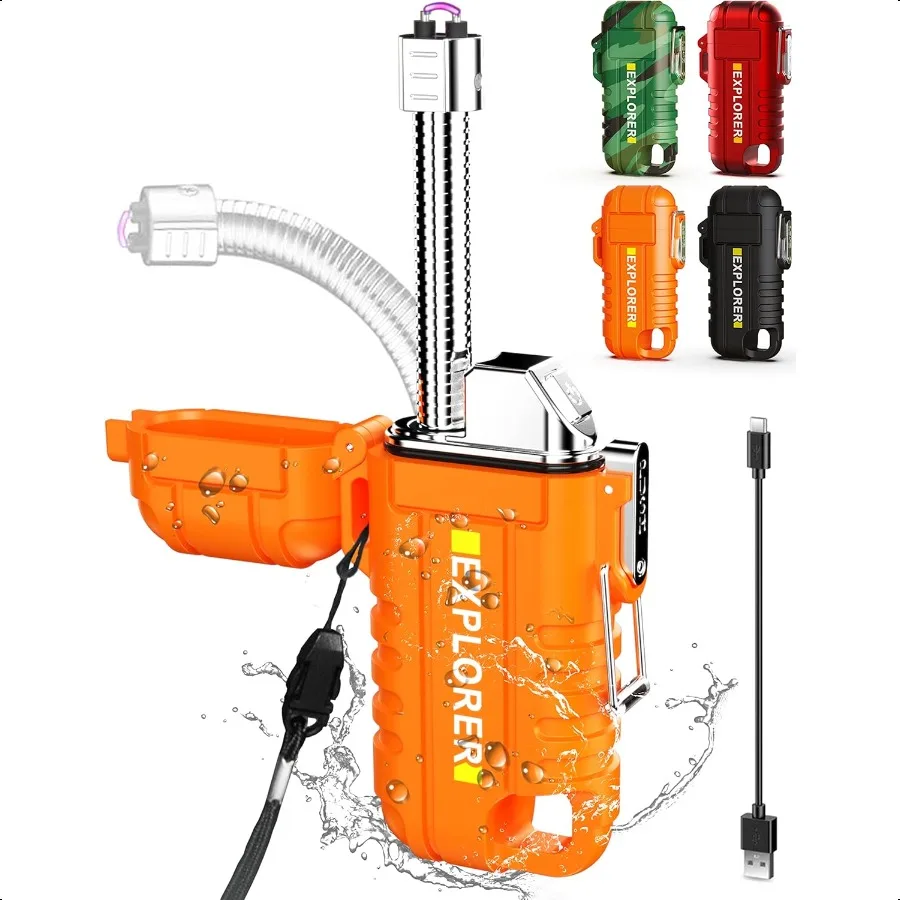 Водонепроницаемая электрическая зажигалка с 360° ° Гибкая уличная ветрозащитная дуговая зажигалка с длинной шеей, перезаряжаемая через USB плазменный плазменный прохладный свет
Водонепроницаемая электрическая зажигалка с 360° ° Гибкая уличная ветрозащитная дуговая зажигалка с длинной шеей, перезаряжаемая через USB плазменный плазменный прохладный свет