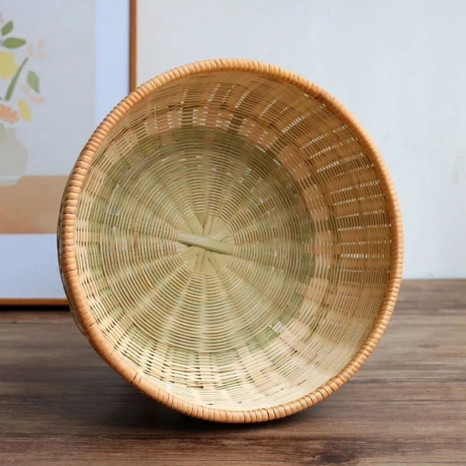 1pc Chinese Handmade Natural Round Shape Bamboo Cane Basket For Storage
1pc Chinese Handmade Natural Round Shape Bamboo Cane Basket For Storage