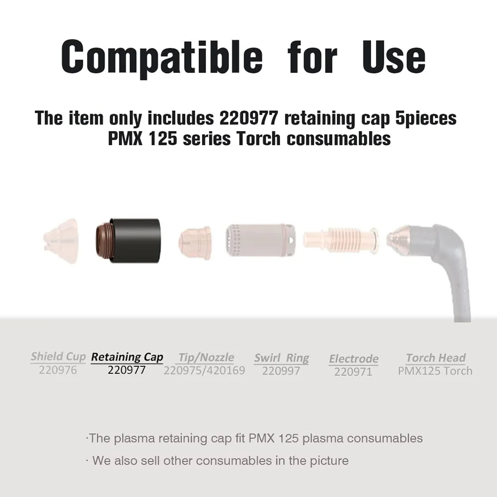Replace Your Old Retaining Cap & See The Difference With The 220977 Plasma Retaining Cap For PowerMax125 Plasma Torch
Replace Your Old Retaining Cap & See The Difference With The 220977 Plasma Retaining Cap For PowerMax125 Plasma Torch