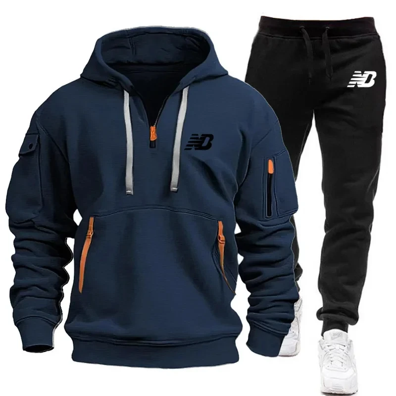 Men's autumn and winter printed pullover long-sleeved hoodie + sweatpants fitness fashion casual jogging two-piece set
Men's autumn and winter printed pullover long-sleeved hoodie + sweatpants fitness fashion casual jogging two-piece set