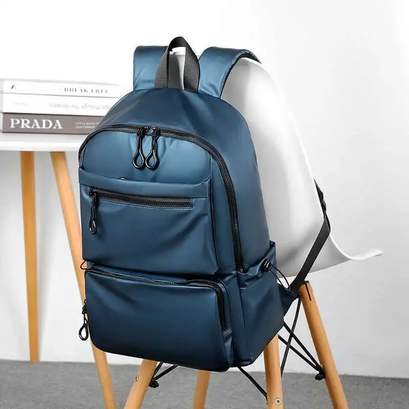 Men's Backpack Large Capacity Travel Leisure Solid Color Pu Computer Backpack Fashion Men And Women Students Schoolbag
Men's Backpack Large Capacity Travel Leisure Solid Color Pu Computer Backpack Fashion Men And Women Students Schoolbag