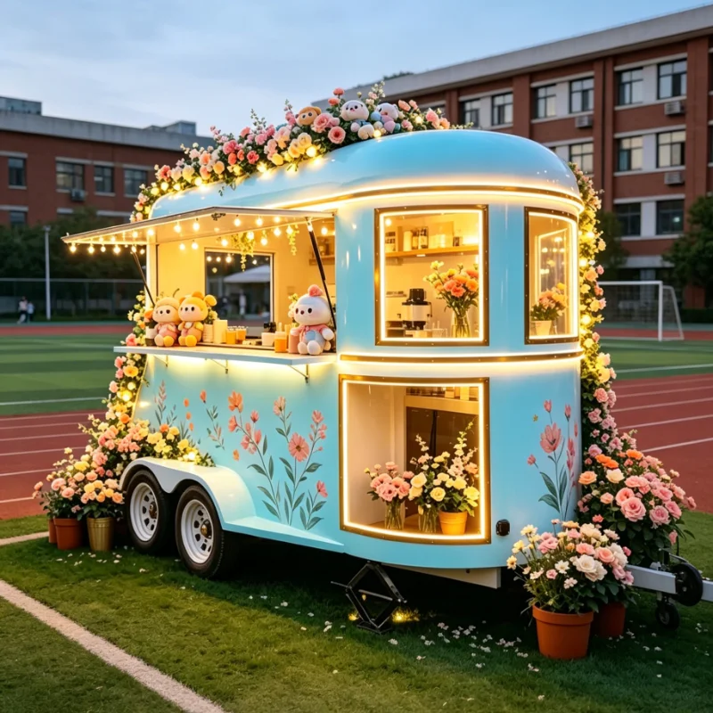 Customized Pancake Cart Breakfast Griddle Mobile Kitchen Stainless Steel for Morning Food Trailer
Customized Pancake Cart Breakfast Griddle Mobile Kitchen Stainless Steel for Morning Food Trailer