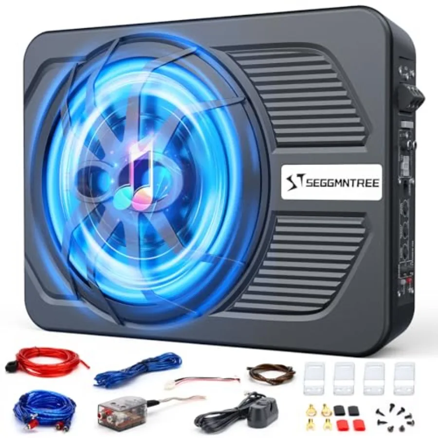 1000w Slim Under Seat Subwoofers with Amp, Car Subwoofer amp with Ambient Light, 3.2" Height Amplified Subs High/Low Level Inpu
1000w Slim Under Seat Subwoofers with Amp, Car Subwoofer amp with Ambient Light, 3.2" Height Amplified Subs High/Low Level Inpu