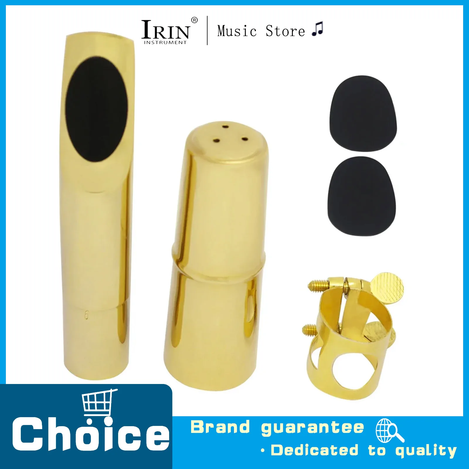 Tenor Soprano Saxophone Mouthpiece Head Set Metal Gold Glossy Head + Cap + Clip Special ccessory And Parts For Saxophone
Tenor Soprano Saxophone Mouthpiece Head Set Metal Gold Glossy Head + Cap + Clip Special ccessory And Parts For Saxophone