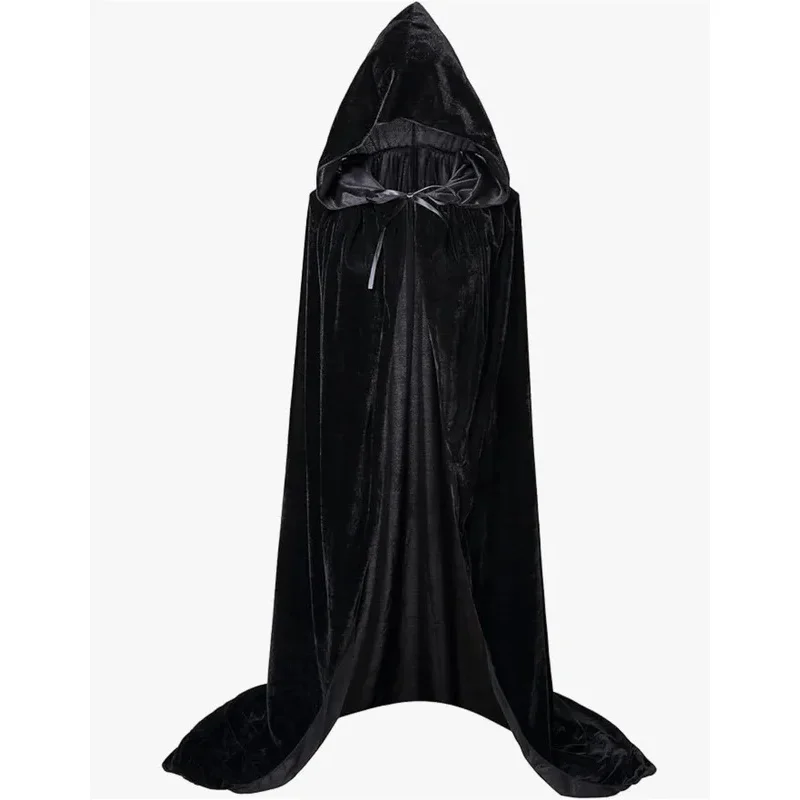 Christmas Velvet Halloween Grim Reaper Cloak long Hooded cape Unisex for Devil Witch Wizard Christmas Cosplay black Death cloak
Christmas Velvet Halloween Grim Reaper Cloak long Hooded cape Unisex for Devil Witch Wizard Christmas Cosplay black Death cloak