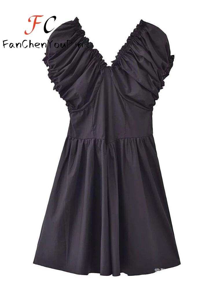 Summer Women's Dress Fashion Elegant Casual V-neck Short Sleeved Mini Skirt Sexy Off Shoulder Backless Waist Slim Fit Dresses
Summer Women's Dress Fashion Elegant Casual V-neck Short Sleeved Mini Skirt Sexy Off Shoulder Backless Waist Slim Fit Dresses