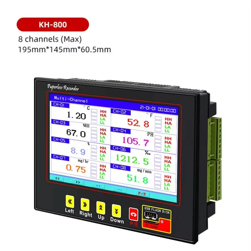 800G Digital Industrial Temperature Data Logger High Precision 4-20ma 48 Channel 48 Rs232 Industrial Paperless Logger
800G Digital Industrial Temperature Data Logger High Precision 4-20ma 48 Channel 48 Rs232 Industrial Paperless Logger