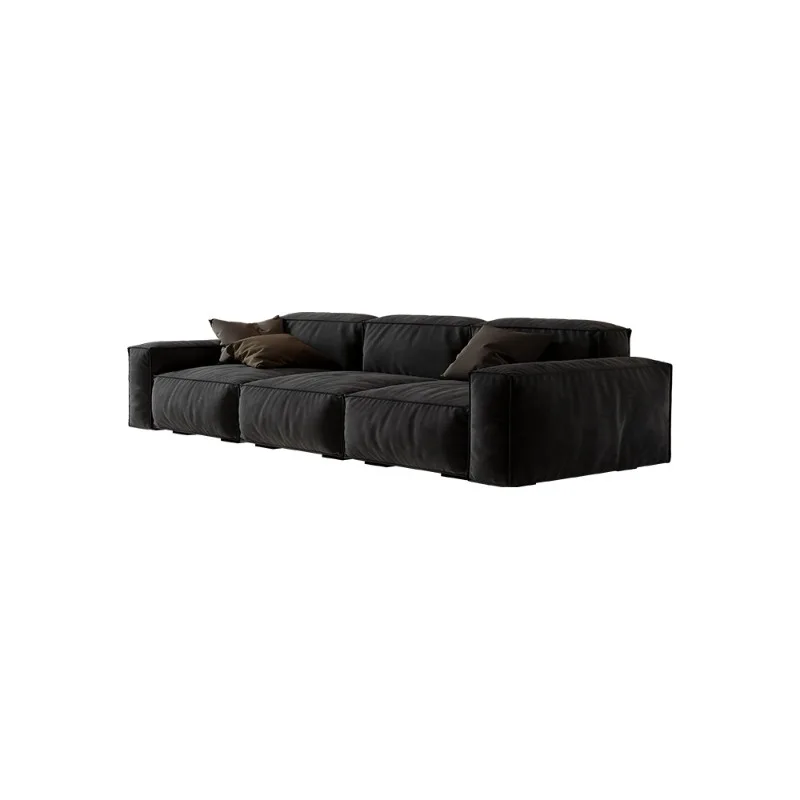 Sofa matte cloth Italian minimalist black living room large apartment module down
Sofa matte cloth Italian minimalist black living room large apartment module down