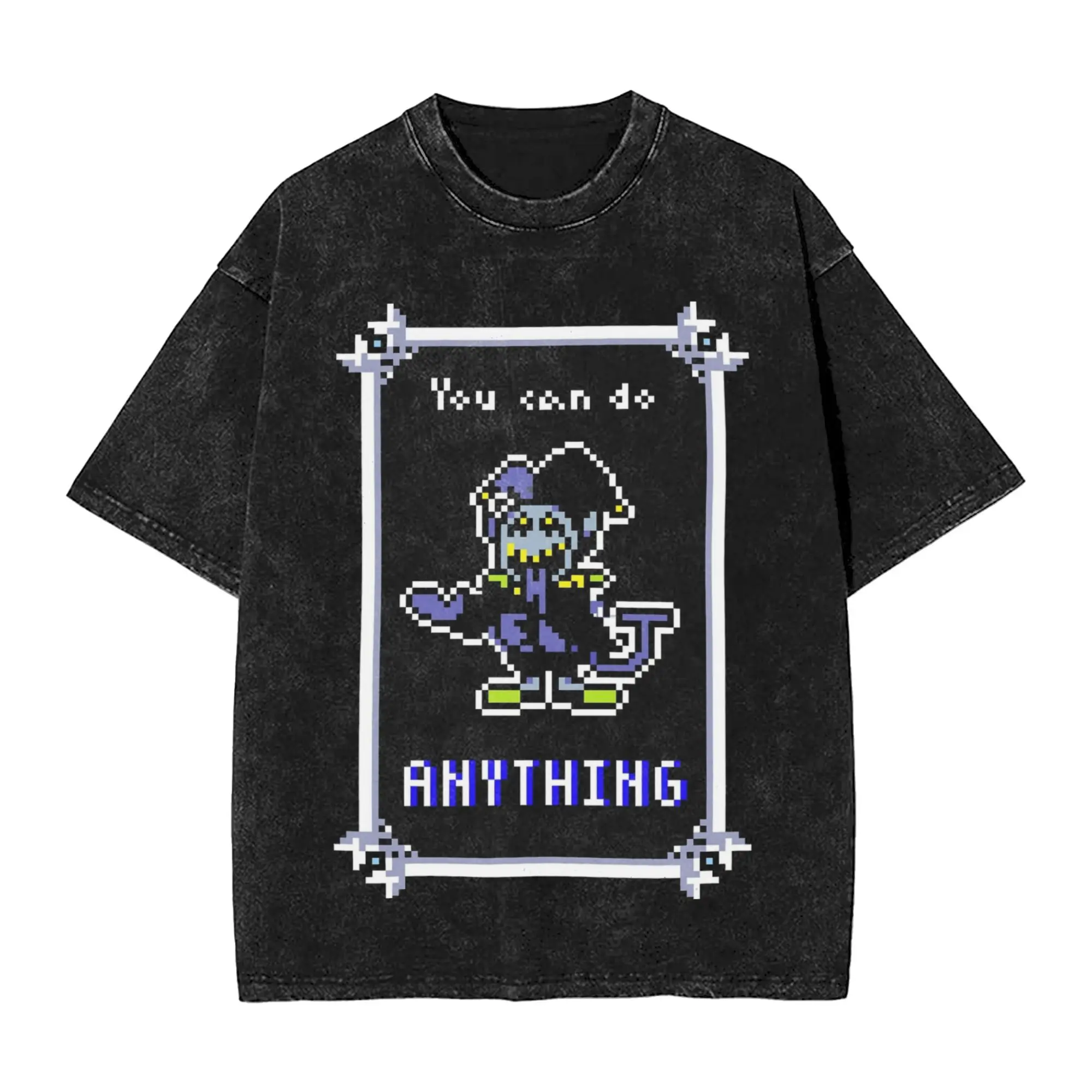 Women Men Jevil Deltarune Inspirational Poster T Shirt Printed Washed Cotton Retro Outfit Tees
Women Men Jevil Deltarune Inspirational Poster T Shirt Printed Washed Cotton Retro Outfit Tees