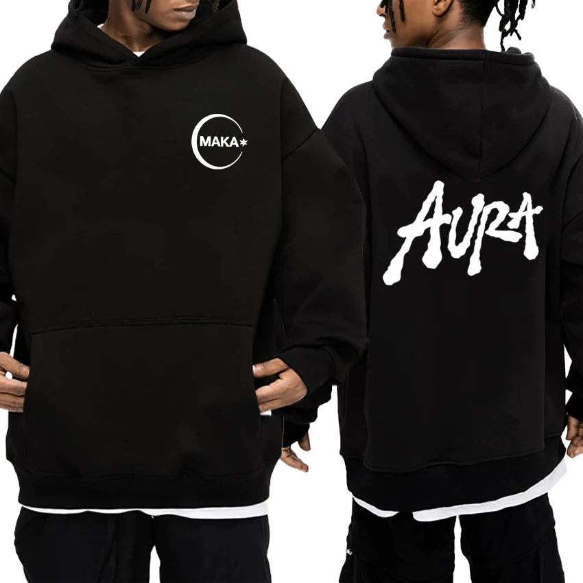 Hot Rapper Maka 2025 New in Album Aura Double Sided printed Hoodie Unisex vintage Fleece pullovers Men women Casual Sweatshirt
Hot Rapper Maka 2025 New in Album Aura Double Sided printed Hoodie Unisex vintage Fleece pullovers Men women Casual Sweatshirt