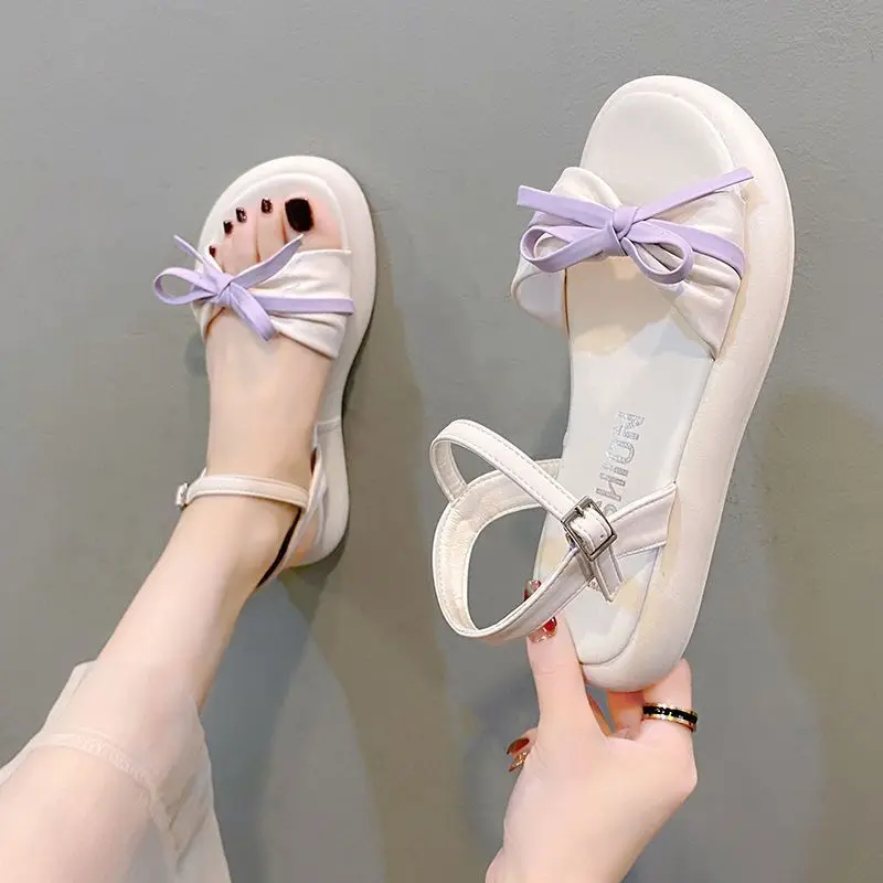 2025 Shoes for Women Fashion Summe Solid Color Bow Flat Sandals Outdoor Soft Beach Slippers Women Beige Shoes Women Cute Sandals
2025 Shoes for Women Fashion Summe Solid Color Bow Flat Sandals Outdoor Soft Beach Slippers Women Beige Shoes Women Cute Sandals