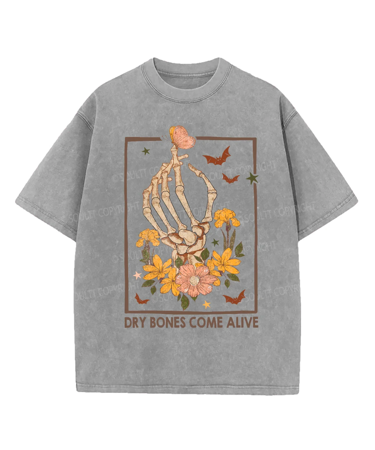 Футболка Dry Bones Come Alive с винтажным принтом скелета и цветочным узором, серая, летняя, хлопковая, уличная, мужская, повседневная, готическая, с графическим принтом, 2026
Футболка Dry Bones Come Alive с винтажным принтом скелета и цветочным узором, серая, летняя, хлопковая, уличная, мужская, повседневная, готическая, с графическим принтом, 2026