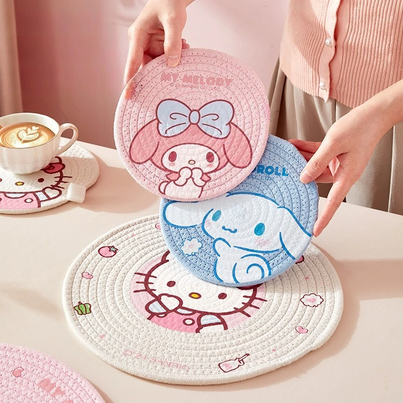 Cute My Melody insulating pad Heat-resistant and heat-insulating pad for kitchen tableware Tea cup mat Thickened placemat trivet
Cute My Melody insulating pad Heat-resistant and heat-insulating pad for kitchen tableware Tea cup mat Thickened placemat trivet