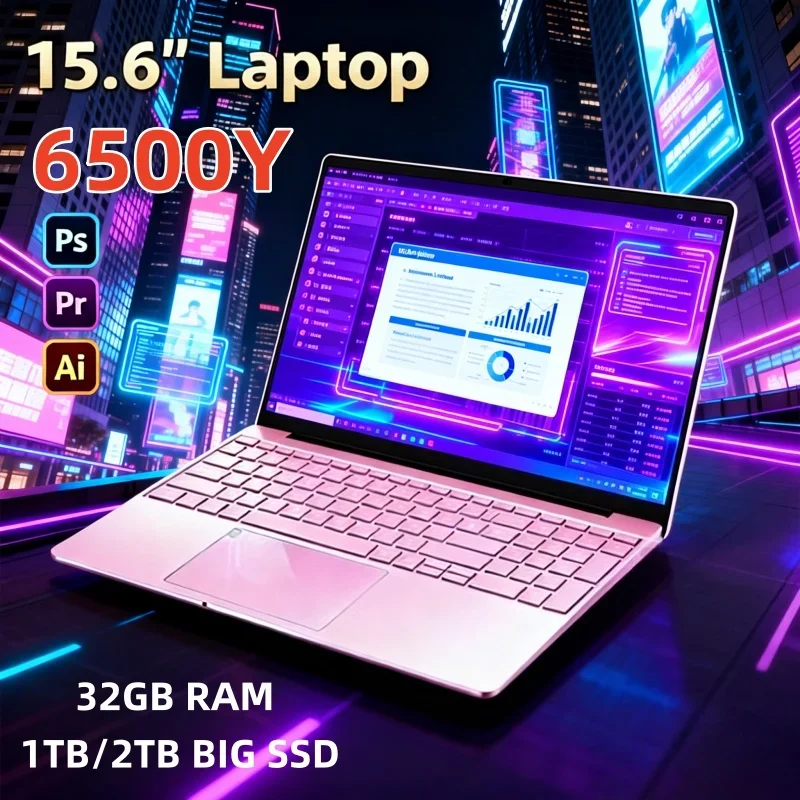Cost-effective 15.6-inch Slim Laptop Intel 6500Y, 32GB RAM 2TB SSD & 5000mAh Battery, Notebook for Jobs, Learning and Daily Use
Cost-effective 15.6-inch Slim Laptop Intel 6500Y, 32GB RAM 2TB SSD & 5000mAh Battery, Notebook for Jobs, Learning and Daily Use